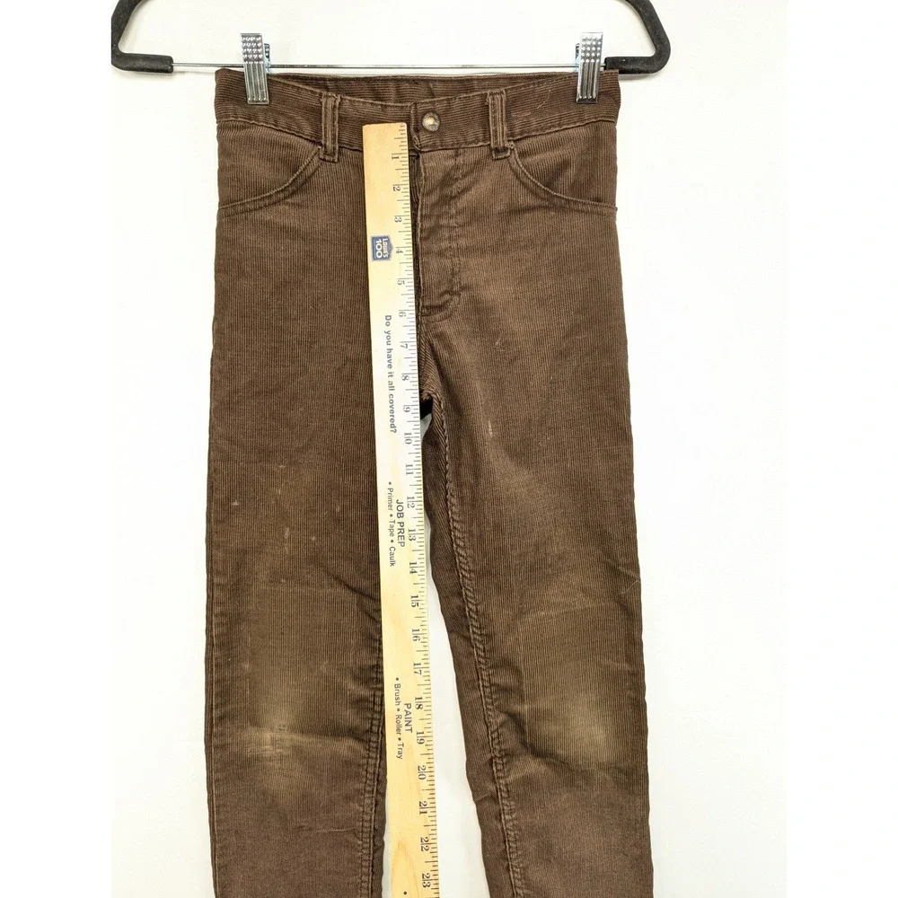 Boys Sears Perma‎ Prest Corduroy Pants Brown Size 10 Regular